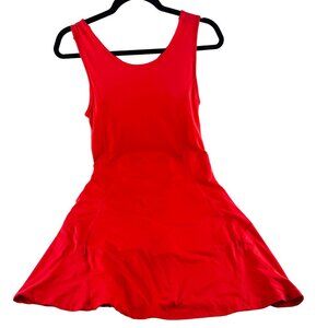 Zelos Women's Skort Dress Jumsuit size Small Sleeveless Coral Orange Stretch